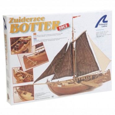 Pack Cadeau Maquette, Peintures et Outils. Bateau de Pêche Botter