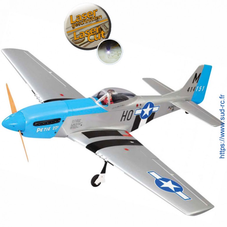 MUSTANG P-51D 1400mm Kit Bois Lasercut Jamara 006151