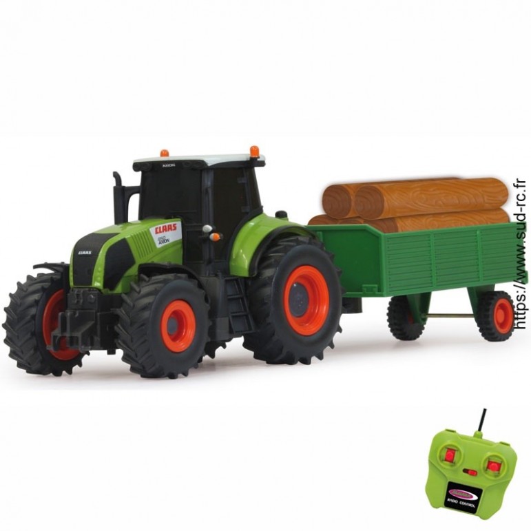 Tracteur CLAAS Axion 850 & Remorque 1/28 RC Jamara 403702