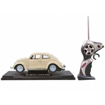 VW Coccinelle 1/18 RC Die Cast Beige Jamara 405111