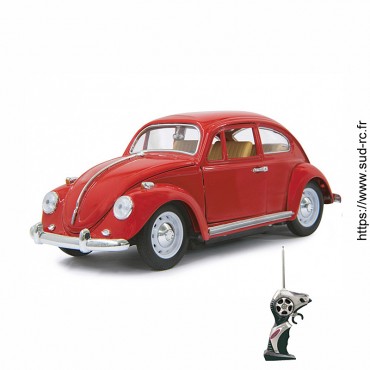 VW Coccinelle 1/18 RC Die Cast Rouge Jamara 405110