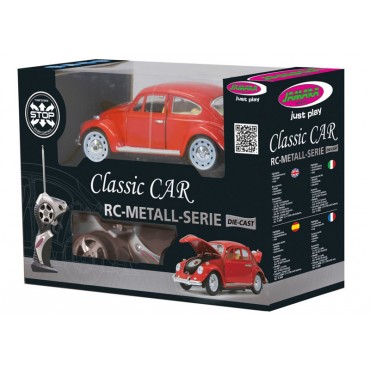 VW Coccinelle 1/18 RC Die Cast Rouge Jamara 405110