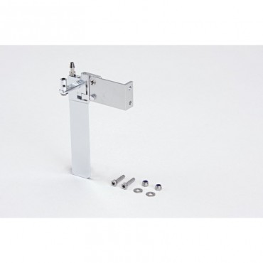 Gouvernail En Aluminium Pour Bateau RC - Longueur 75 Mm - Avec Prise D'eau Pour Refroidissement Moteur - Bleu