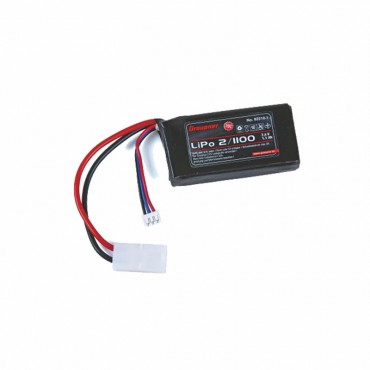 Batterie LiPo 2S 7.4V 1100mAh 20C Tamiya Graupner 92210.1