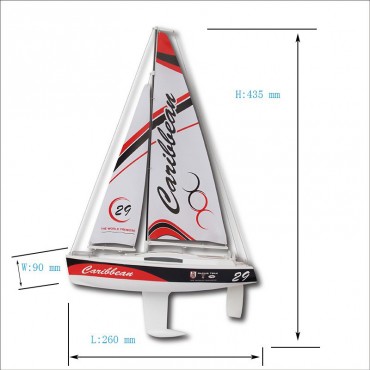 CARIBBEAN Voilier Yacht 2.4GHz RTS Joysway 8802V2