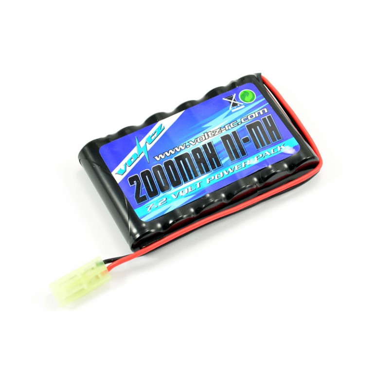 Batterie 7.2V 2000mAh Ni-Mh Fiche Mini Tamiya Voltz VZ0065