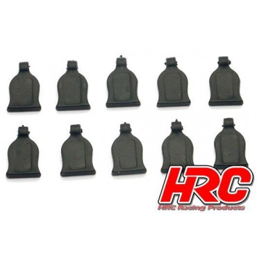 Grip pour Clips de carrosserie 1/10 Noir x10 HRC-2071BK