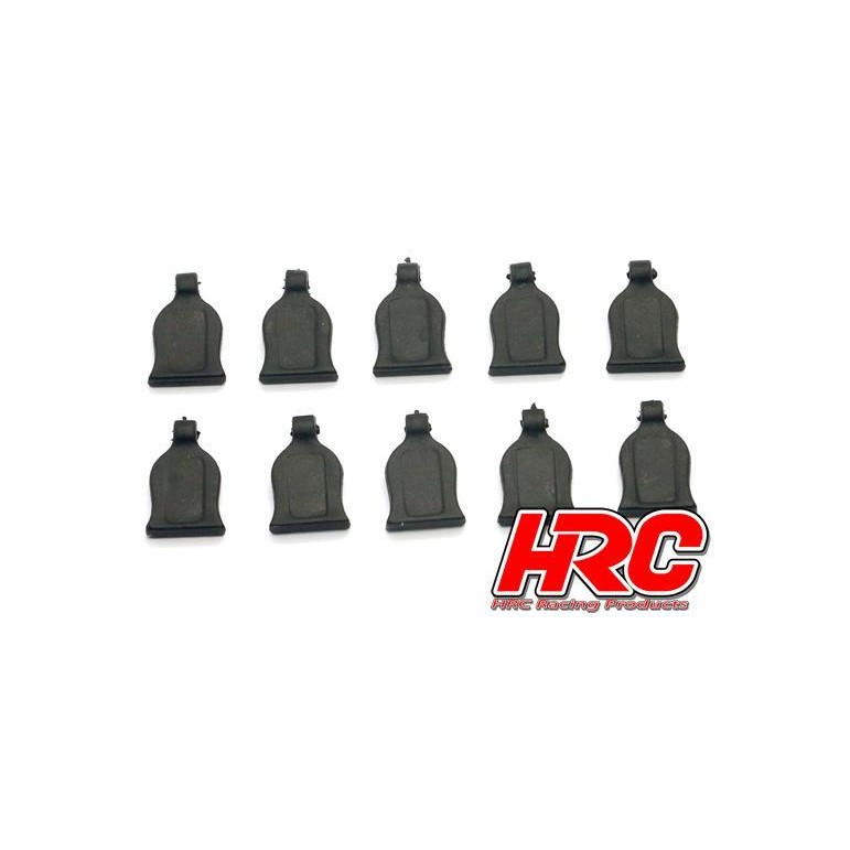 Grip pour Clips de carrosserie 1/10 Noir x10 HRC-2071BK