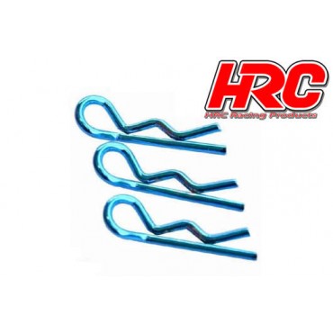 Clips de carrosserie 1/10 Bleu à petite boucle HRC-2071BL