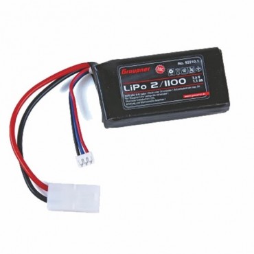 Batterie LiPo 2S 7.4V 1100mAh 20C Graupner 92210.1