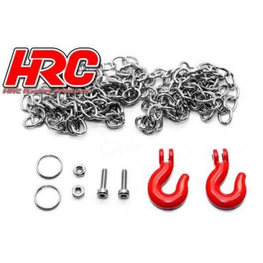 Chaîne de remorquage Alu 750mm HRC Racing HRC25151A