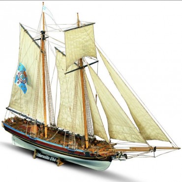 MARSEILLE 1764 Goélette Française 1/64 Mamoli MV25