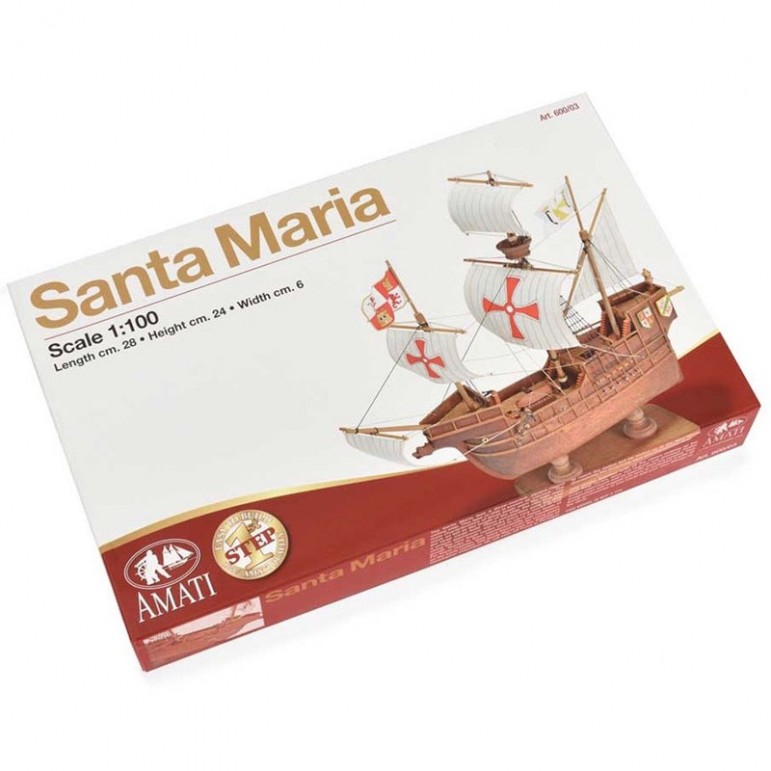 Puzzle 3D Maquette Bateau Santa Maria – 130 Pièces – Construction Sans Colle – Cadeau Adulte Et Enfant Dès 14 Ans
