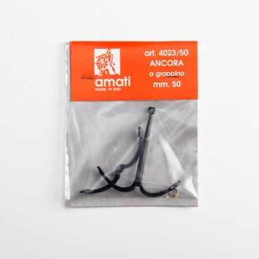 Ancre Grappin 50mm en métal Amati B4023.50