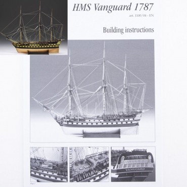 Pavillons du HMS Vanguard 1787 Vaisseau de ligne