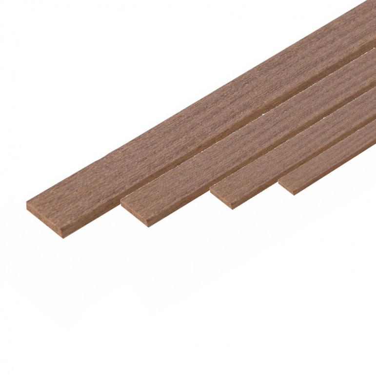 Baguette plate en Noyer 1x2mm B2460.04