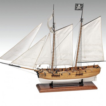 Maquette Bateau en Bois Remorqueur Sanson 1940 Échelle 1:50