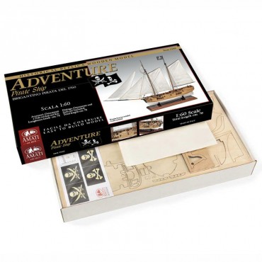 Sloop ADVENTURE Navire Pirate 1/60 Amati B1446