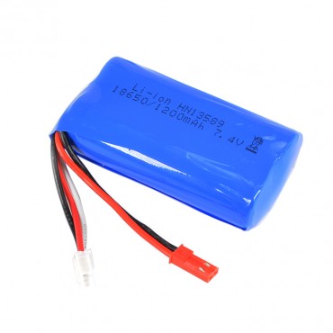 Batterie Li-Ion 7.4V 1200mAh Prise JST Huina 1086