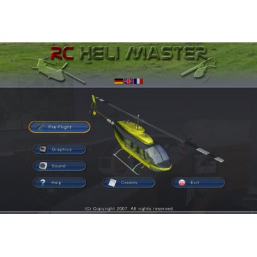 Simulateur de vol Hélicoptère RC HELI MASTER Mode 2