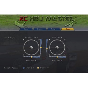 Simulateur de vol Hélicoptère RC HELI MASTER Mode 1