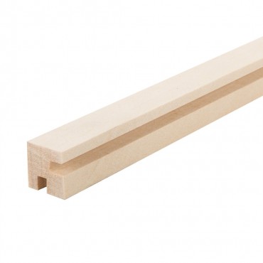 Baguette 2 rainures pour cadre de vitrine maquette B2560.02