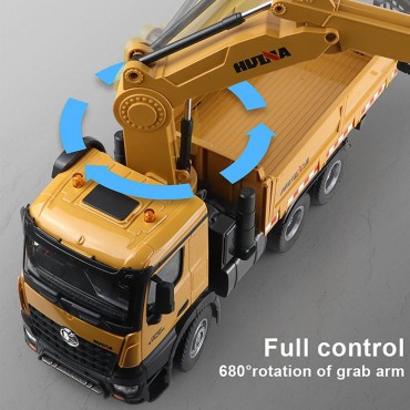 Camion Benne à Grue RC Timber Grab 1/14 RTR Huina 1575