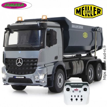 Camion Benne Mercedes MEILLER Métal RC 1/20 Jamara 406301