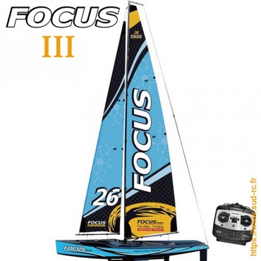 FOCUS V3 Voilier Racing Yacht 1 mètre RTS Joysway 8812V3