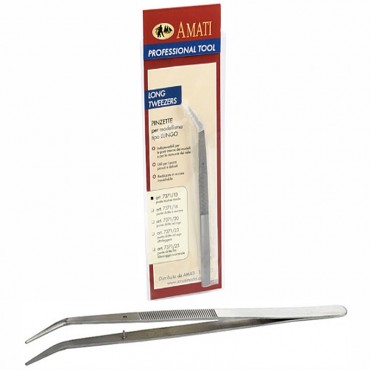 Pince Brucelles 150mm pointes courbes Maquette Amati B7371.13