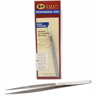 Pince Brucelles bec droit long pour Maquette Amati B7371.20