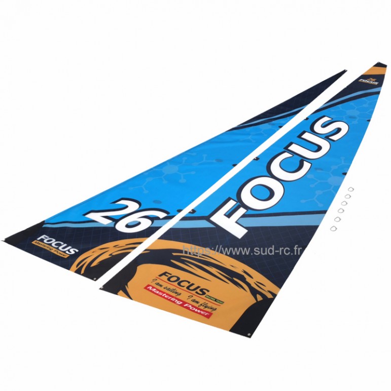 FOCUS V3 Bleu Voile de Foc et Grand-Voile Joysway 881231