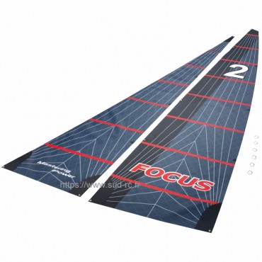 FOCUS V3 Rouge Voile de Foc et Grand-Voile Joysway 881232