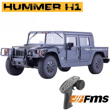 HUMMER H1 ALPHA RS Scaler 1/12 Noir RTR FMS
