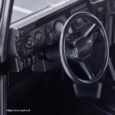 HUMMER H1 ALPHA RS Scaler 1/12 Noir RTR FMS