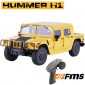 HUMMER H1 ALPHA RS Scaler 1/12 Jaune 100% RTR FMS