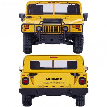 HUMMER H1 ALPHA RS Scaler 1/12 Jaune 100% RTR FMS