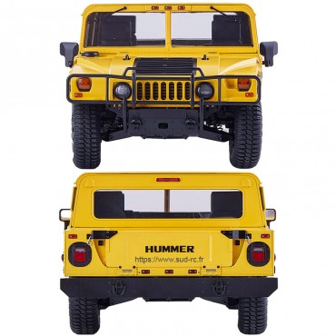 HUMMER H1 ALPHA RS Scaler 1/12 Jaune RTR FMS
