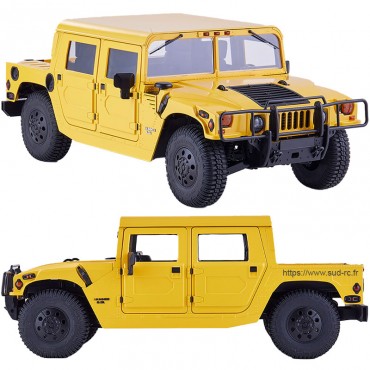 HUMMER H1 ALPHA RS Scaler 1/12 Jaune 100% RTR FMS