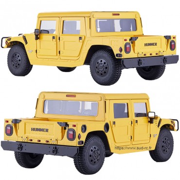 HUMMER H1 ALPHA RS Scaler 1/12 Jaune RTR FMS