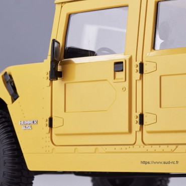 HUMMER H1 ALPHA RS Scaler 1/12 Jaune 100% RTR FMS