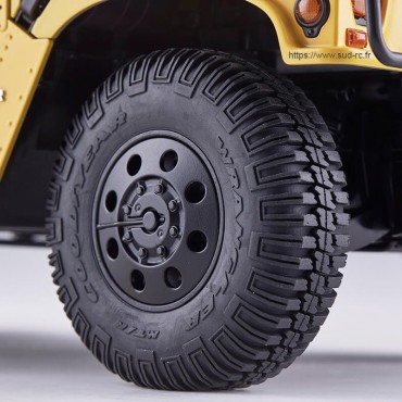 HUMMER H1 ALPHA RS Scaler 1/12 Jaune RTR FMS