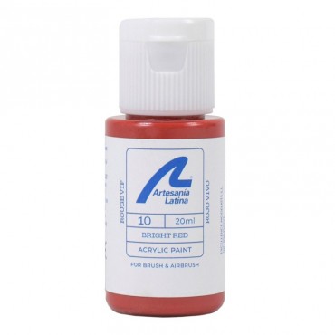 Peinture ton ROUGE VIF 20ml Artesania Latina 27710