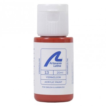 Peinture ton VERMILLON 25ml Artesania Latina 27713