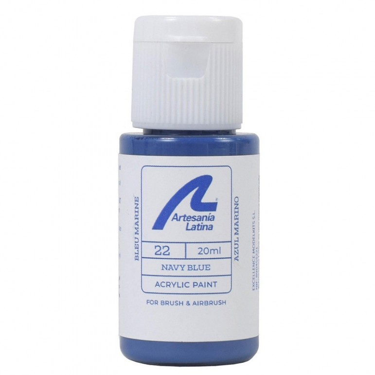 Peinture ton BLEU MARINE 20ml Artesania Latina 27722