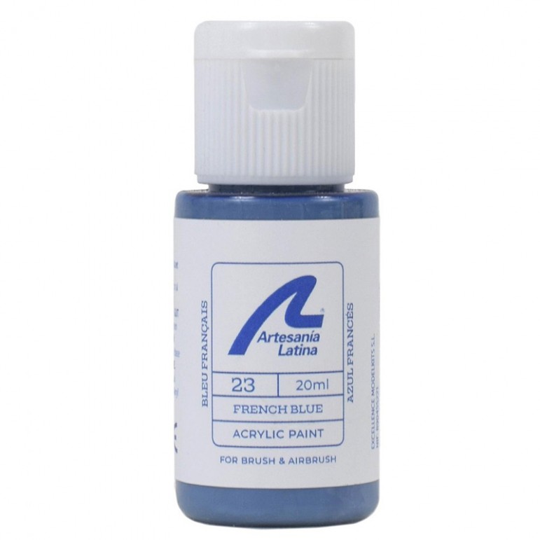 Peinture ton BLEU DE FRANCE 20ml Artesania Latina 27723