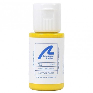 Peinture ton JAUNE FONCE 20ml Artesania Latina 27731