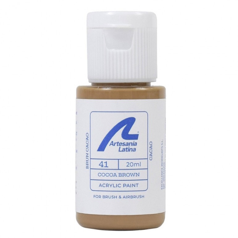 Peinture ton BRUN CACAO 20ml Artesania Latina 27741