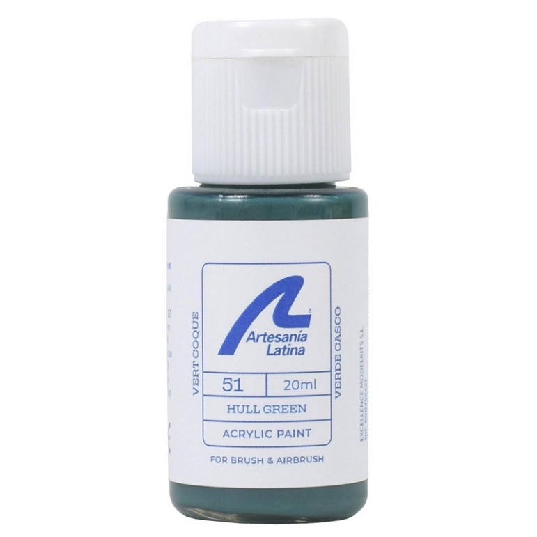 Peinture ton VERT COQUE 20ml Artesania Latina 27751