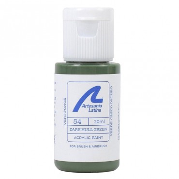 Peinture ton VERT COQUE FONCE 20ml Artesania Latina 27754